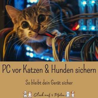 PC vor Katzen und Hunden sichern - So bleibt dein Gerät sicher2