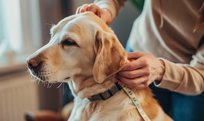 Halsband am Hund richtig messen mit der Zwei-Finger-Probe